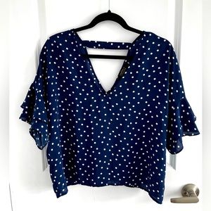 Forever 21 dotted blouse